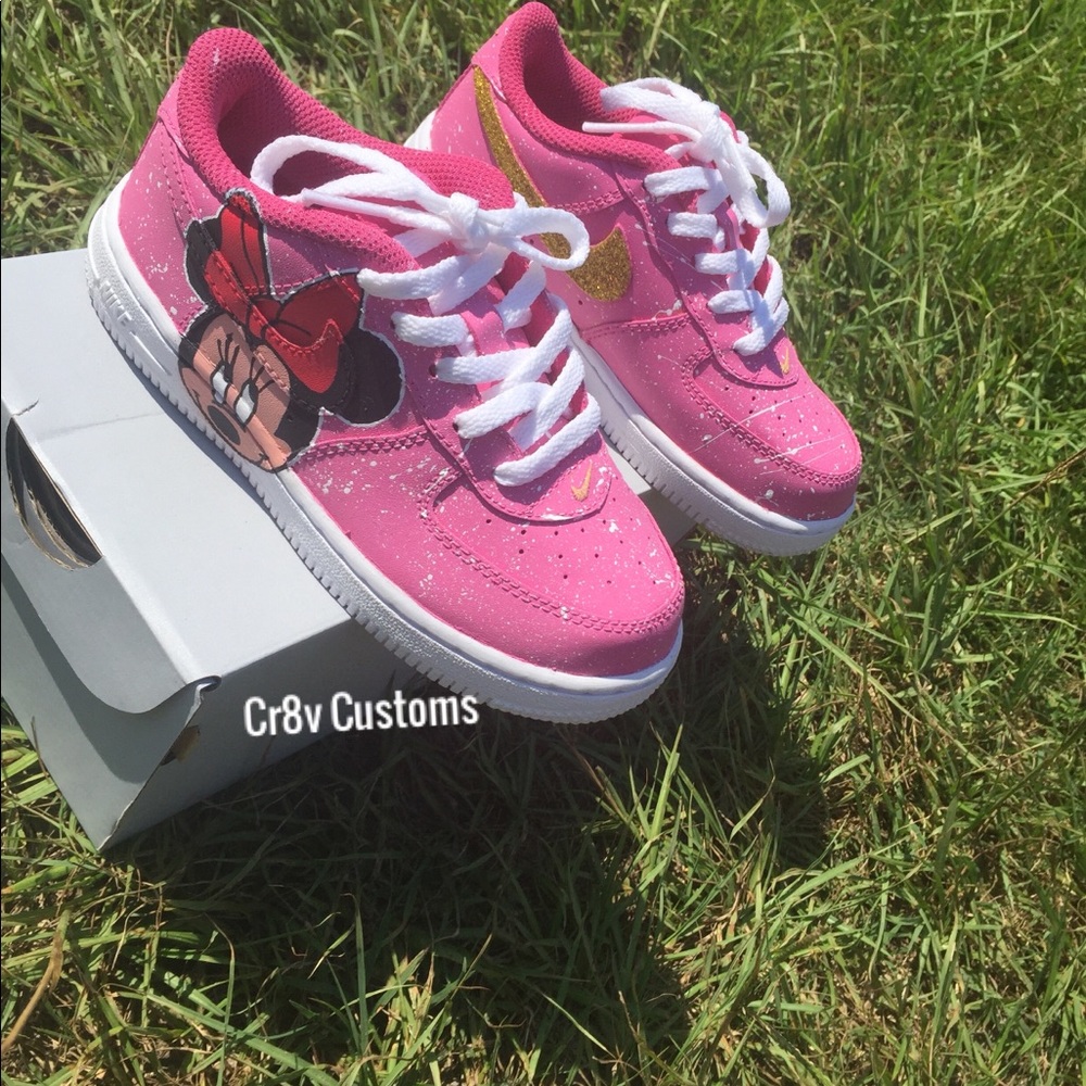 Custom Minnie Mouse Air Force 1s